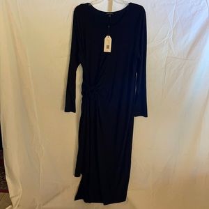 Universal Standard long sleeved side knot dress